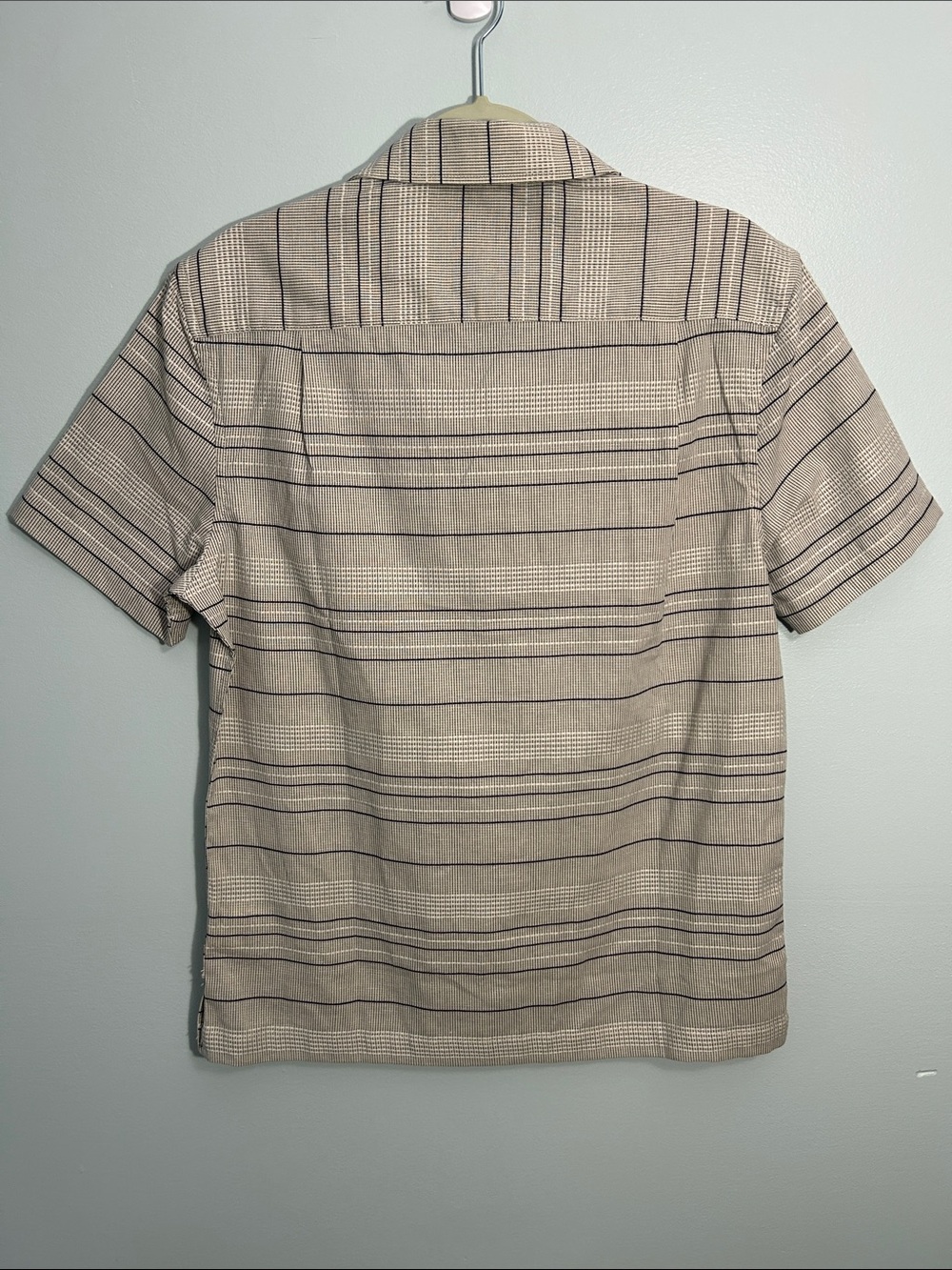 Scotch & Soda Small Shirt Vertical 
Texture Camp Shirt in White Asparagus NWT - Picture 4 of 11